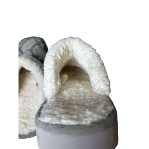 ARIAT Jackie Metallic Gray Snake Print Suede Leather Women's Slippers Sz 10 - Picture 6 of 14